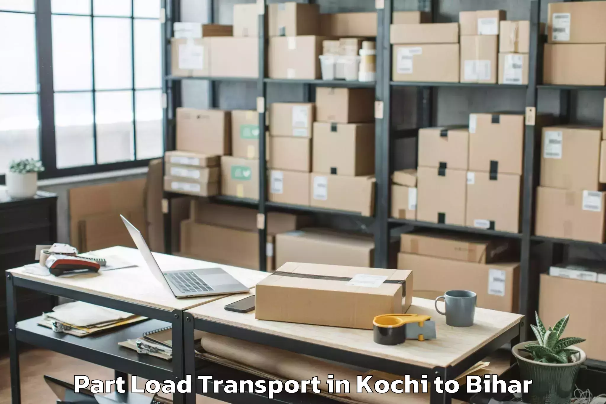 Kochi to Kanti Part Load Transport Booking